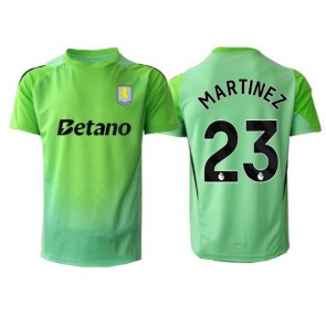 Aston Villa Emiliano Martinez #23 Målmand Replika Udebanetrøje 2025-26 Kortærmet